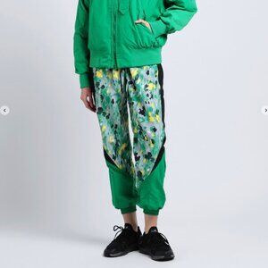 Stella McCartney x Adidas Printed Woven Track Pants Green -Size S